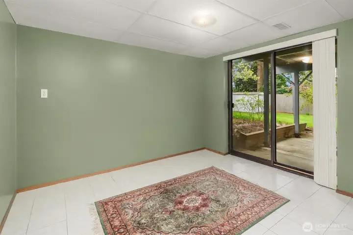 basement MIL bedroom