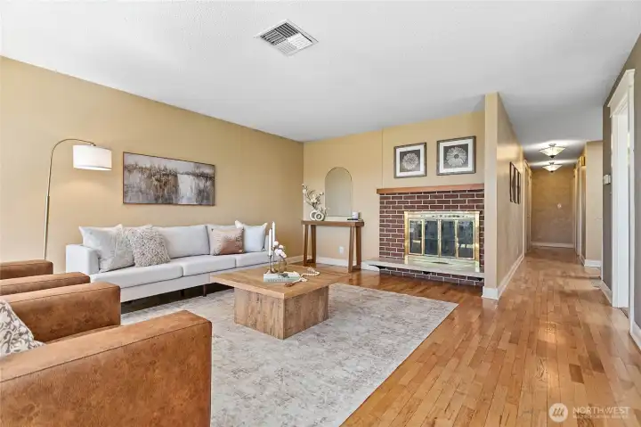 Hardwood floors add warmth, character, and timeless appeal throughout the home