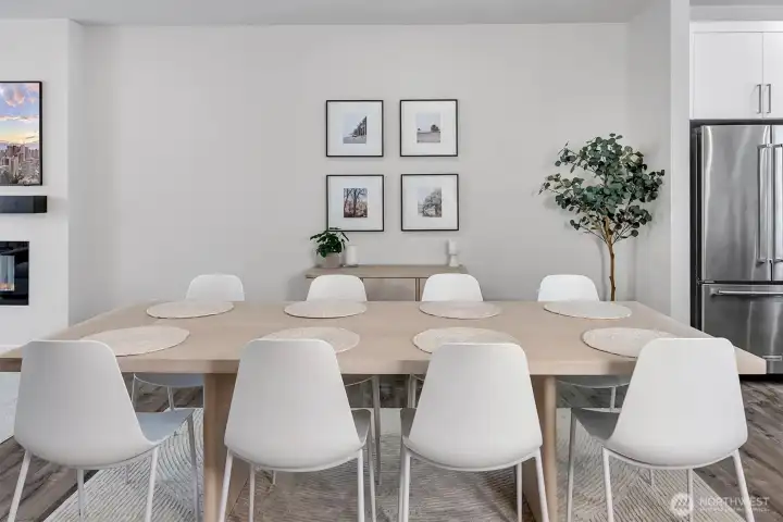 Dining area with space for entertaining