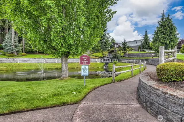 Take a stroll down one of the many paths in the beautiful community.