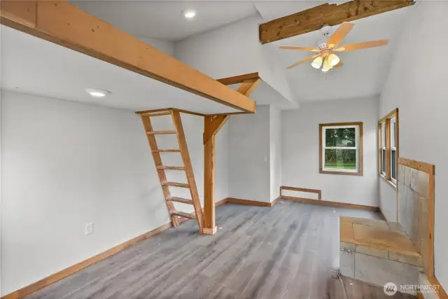 Whimsical Playhouse is plumbed for watrer
