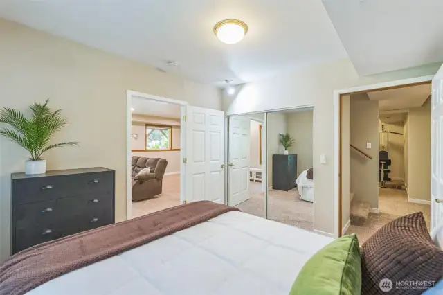 Technically the fifth bedroom of the house (but 4-bed septic), allows very comfortable quarters in the MIL apartment.