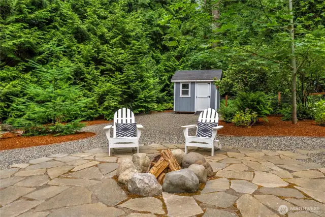 Firepit for the cooler days and nights.