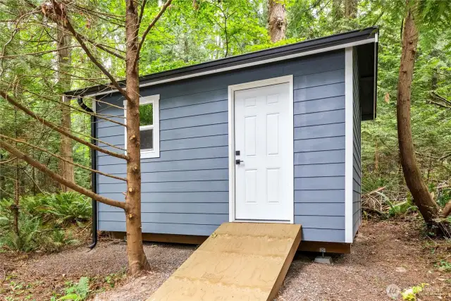 Storage shed.