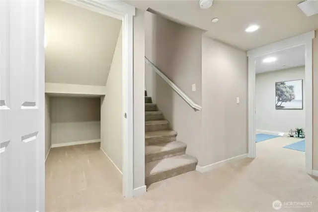 Storage room in the basement