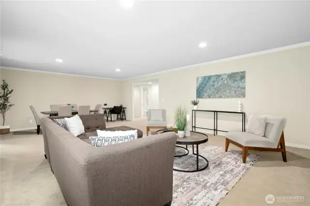 Huge Rec room/ Media room