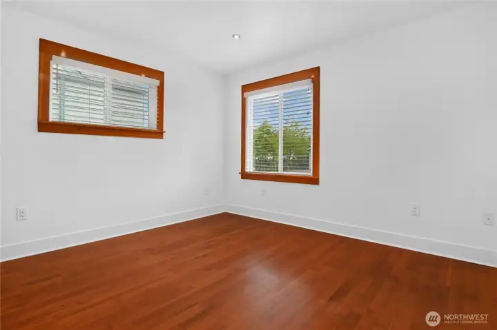 Note the beautiful wood trim throughout!