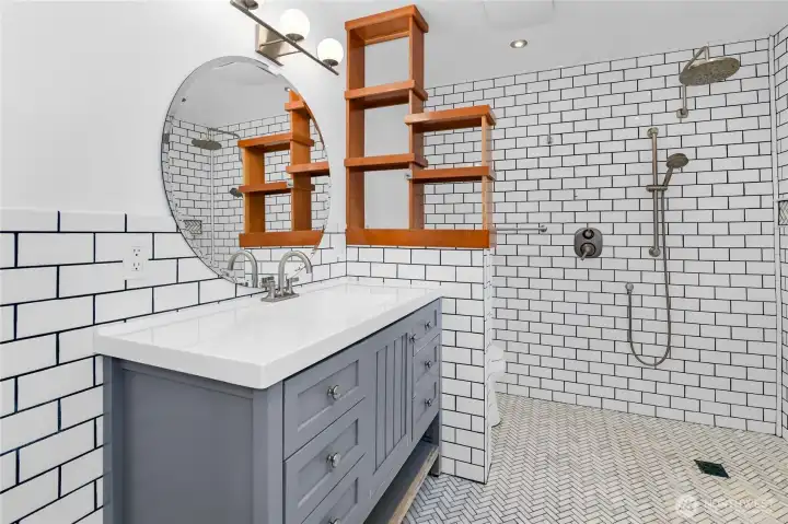 3/4 bathroom.