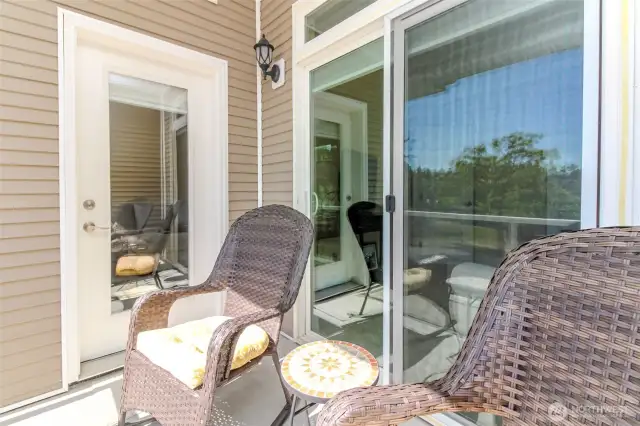 Patio with view