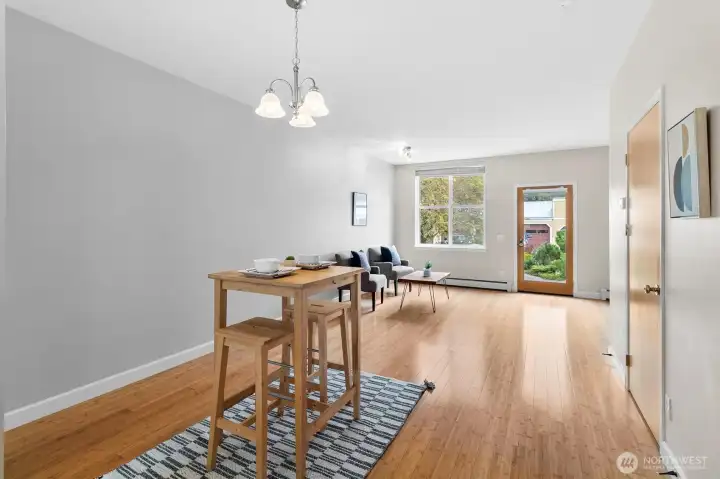 Dining from front door