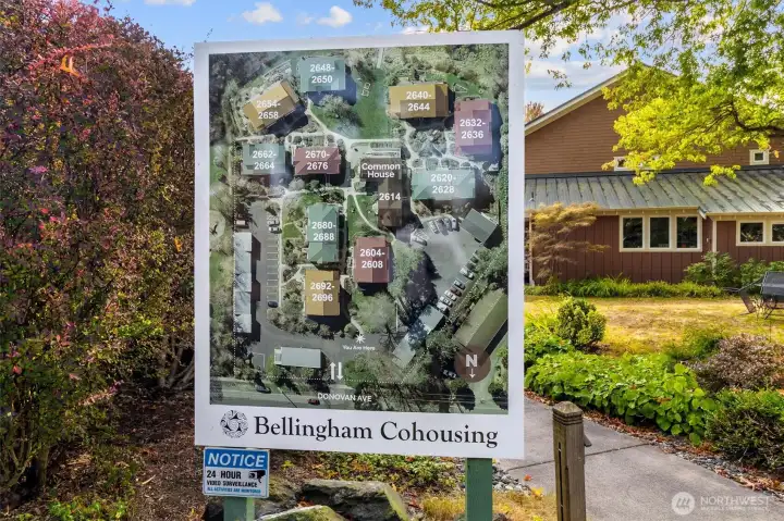 Community map at entrance