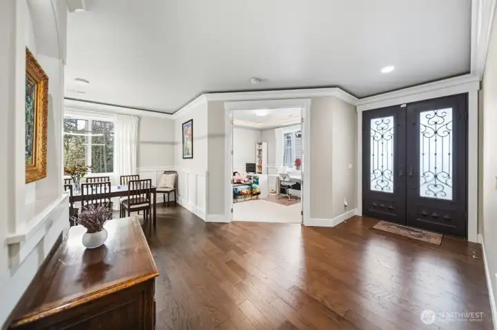Entry way and main floor office.
