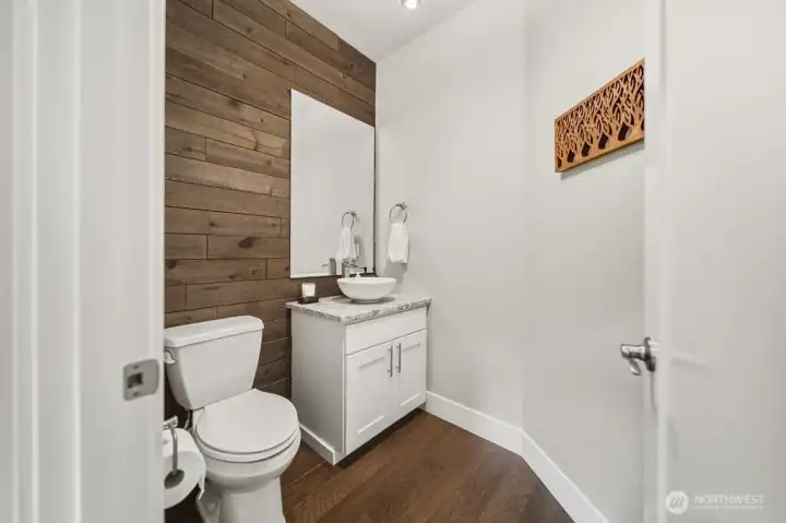 Main floor half bath.