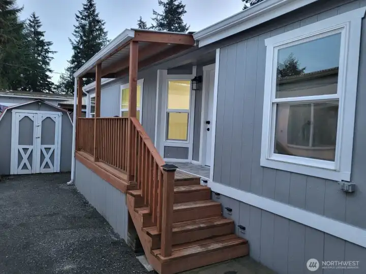 Back Porch / Primary Entrance