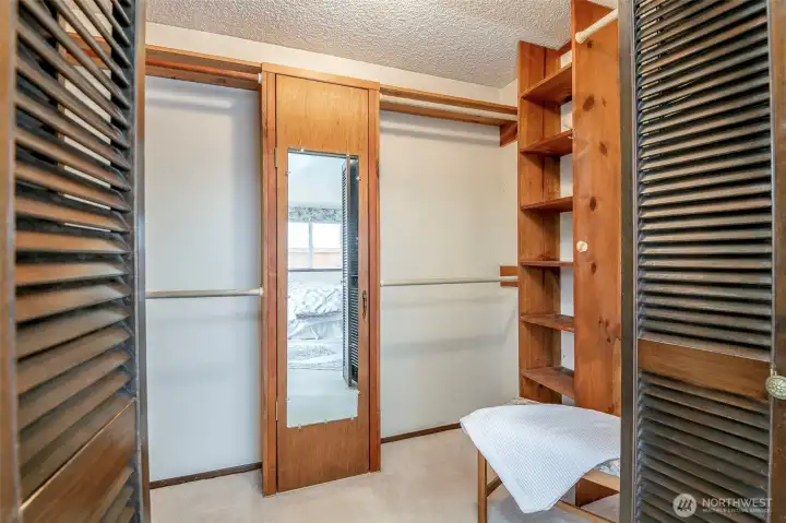 Primary walk-in closet