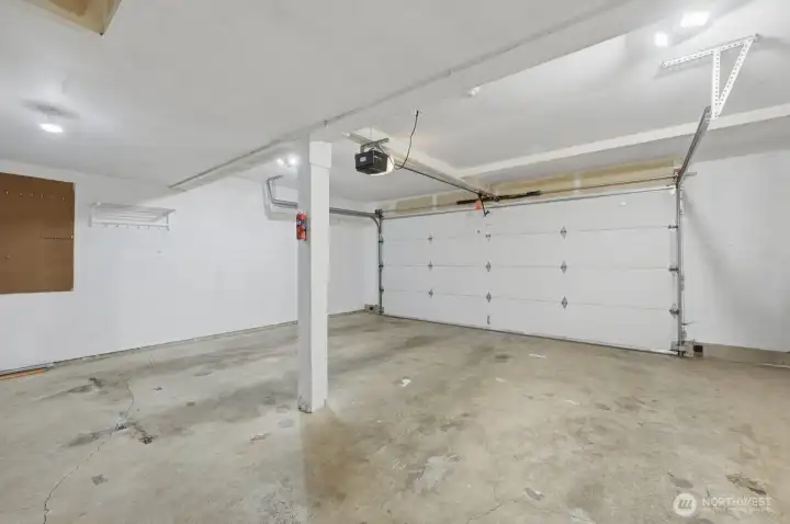 Interior of garage. Room to spare!
