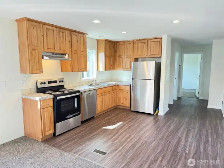 Spacious open kitchen