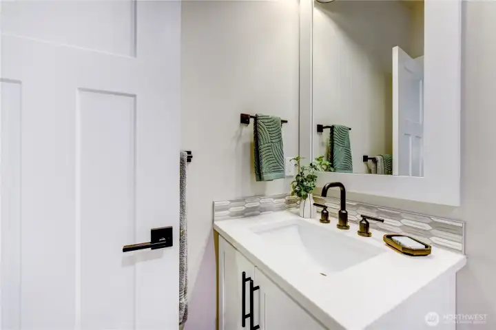 Main Floor 3/4 Bath photos of completed 2368 on Lot 8