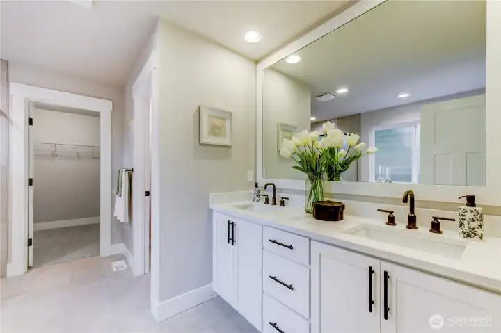 Primary Bathroom photos of completed 2368 on Lot 8