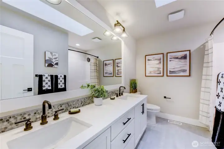 Upstairs Hallway Bathroom photos of completed 2368 on Lot 8