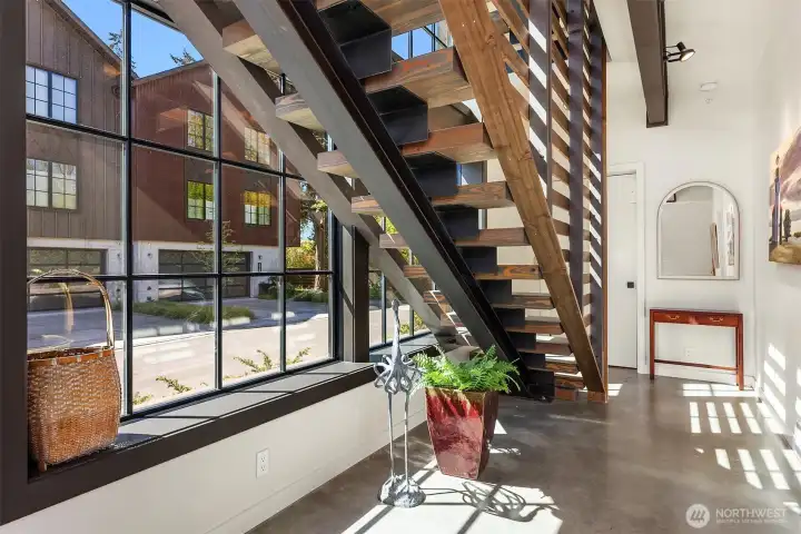 Natural light abounds