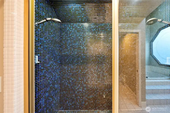 Embrace the full spa experience in the primary bathroom steam shower.