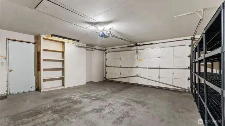 Large 2 car garage!