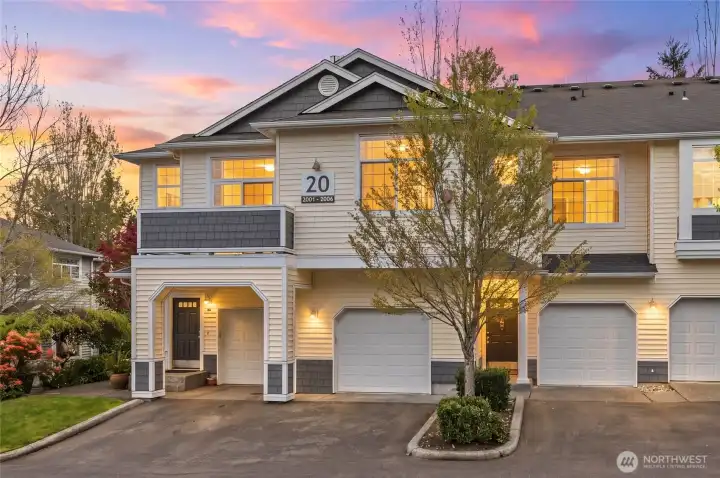 Condo unit is top corner unit