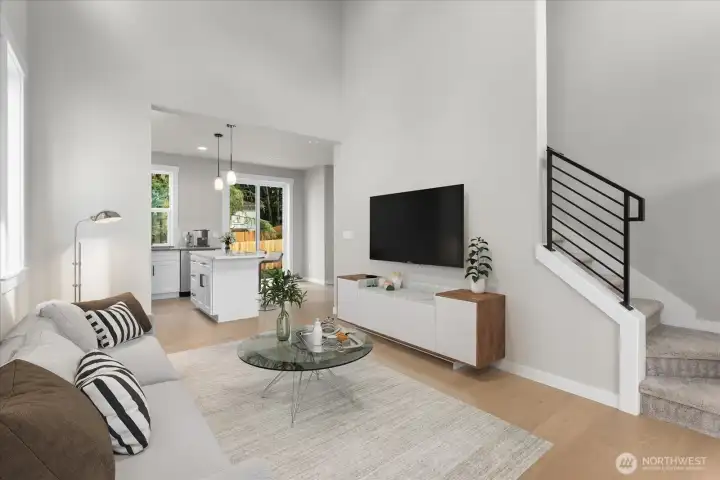 Great Room (Virtually Staged)
