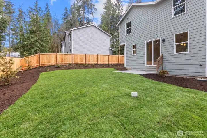 Fully Fenced Backyard