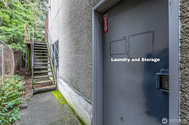 Laundry room! Code needed for access.