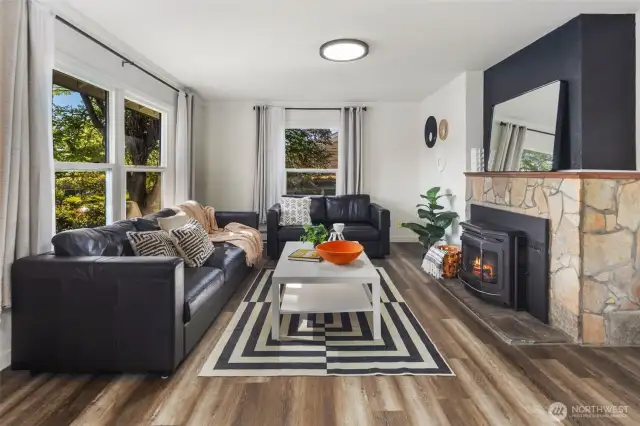 Living Room with Modern Character