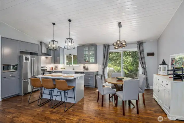 Beautiful Open and airy design w/shiplap ceilings on main level