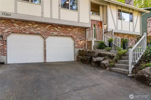 2 car garage pre-wired for EV station