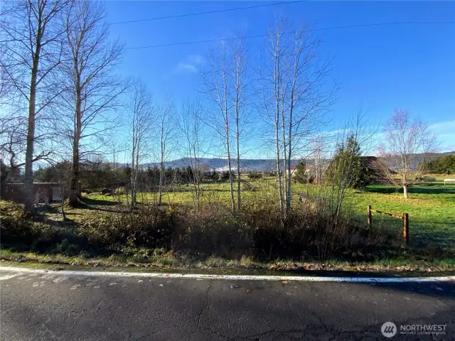 Front of property at road looking south