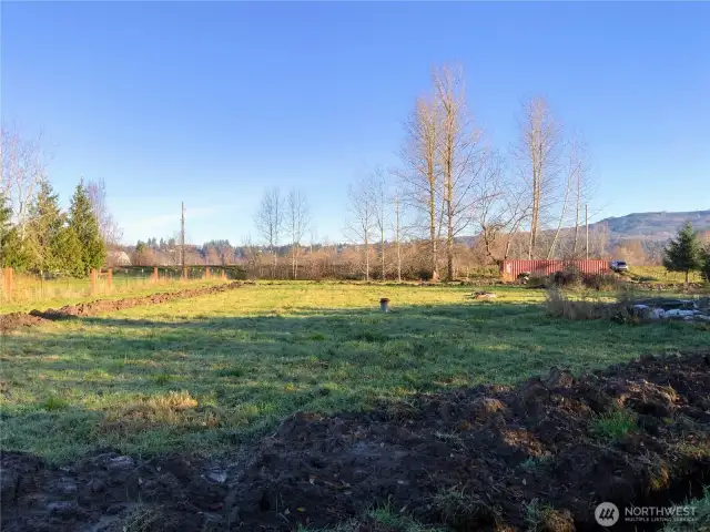 Back of property looking north
