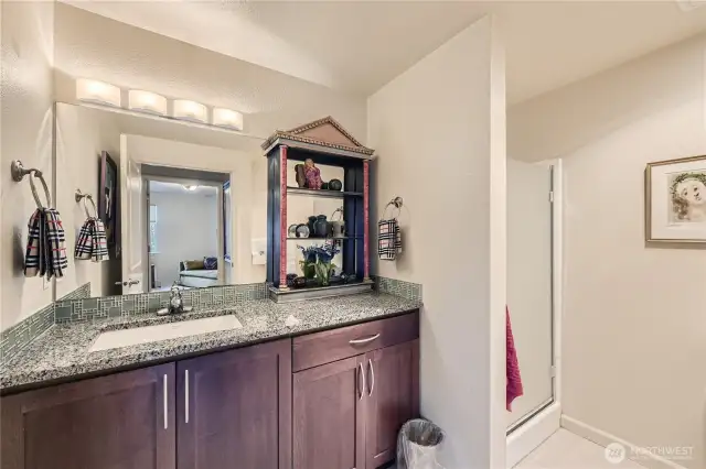 Second 3/4 bath across from second bedroom