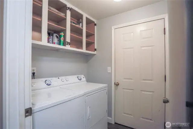 Utility room and access to garage
