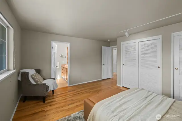 Primary bedroom with ensuite bathroom