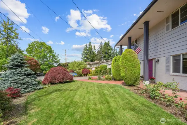 Front of the home seen from the side
