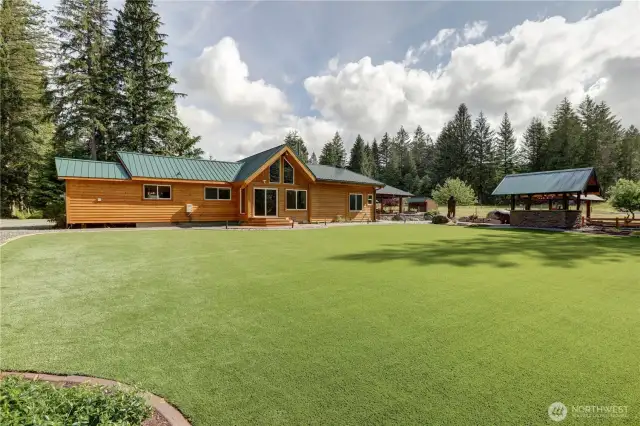 Low Maintenance Astro Turf Lawn.