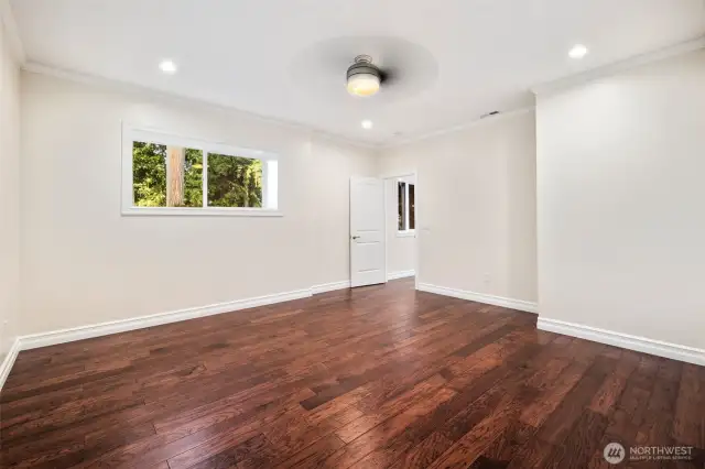 Large room on lower level.  See virtual stage for room ideas.
