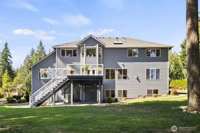 Large backyard