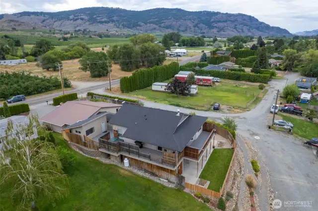 Aerial facing south