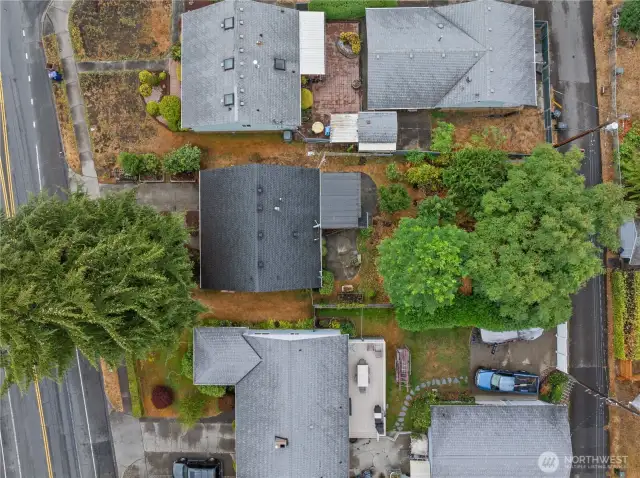 Aerial View Home  1640 South Stevens Street, Tacoma WA 98405