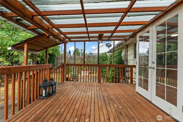 Covered Back Deck  1640 South Stevens Street, Tacoma WA 98405