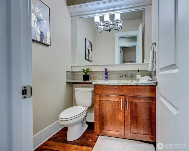 Main floor powder room