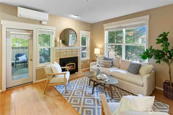 Ductless mini-split installed by owner provides efficient heating and cooling