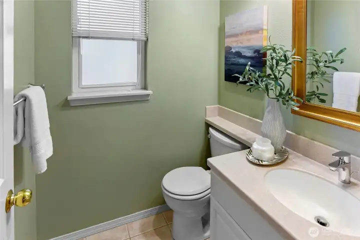 Powder room on main level