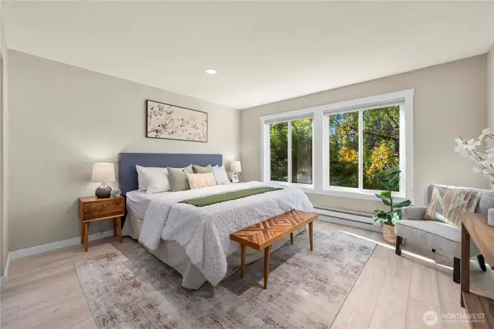 Primary bedroom with ensuite.